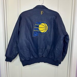 Vintage Indiana Pacers Heavy Coat with Vintage Tickets Sz XL